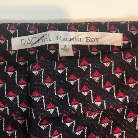 Rachel Roy Womens Geometric Casual Wide Leg Pants NWT 2 - Picture 3 of 9